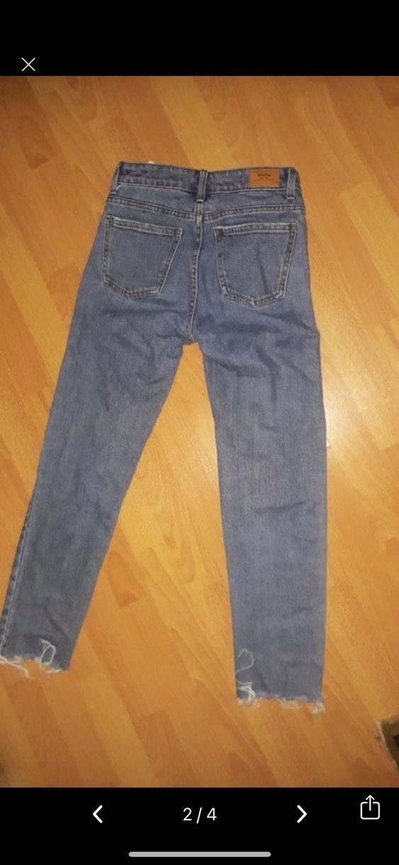 Bershka S Beden yüksek bel mom jean - Görsel 2