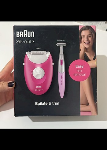 Braun Silk-épil 3-031 Kablolu Epilatör Pembe - Görsel 4