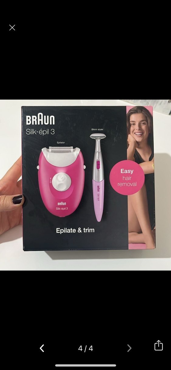 Braun Silk-épil 3-031 Kablolu Epilatör Pembe - Görsel 4