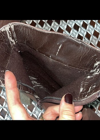 Kadın Kahverengi Hakiki Deri Tokalı Bot - Görsel 4