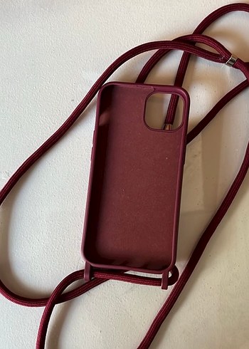 Bordo Elastik Bohem Telefon Kılıfı - Görsel 2