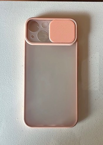 Pembe Şeffaf Kaydırmalı Kamera Kapağı Kılıf - Görsel 2