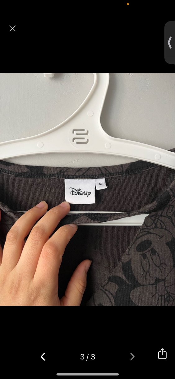 Disney Gri V Yaka Desenli kazak - Görsel 3