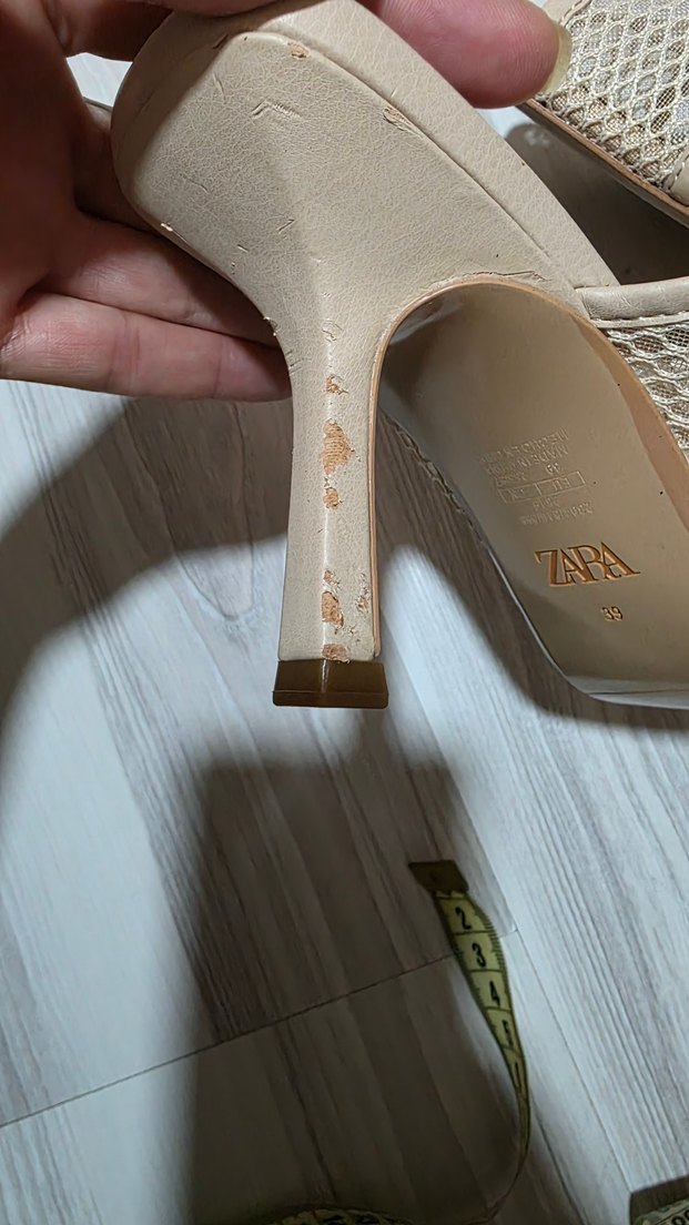 Zara Bej Kadın Topuklu Terlik - Görsel 3