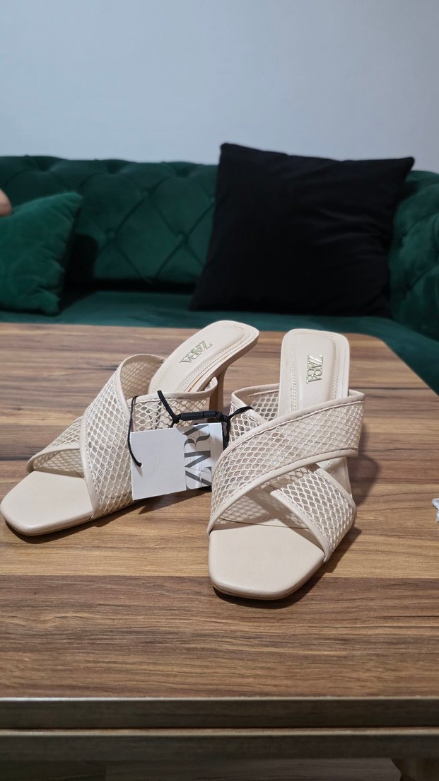 Zara Bej Kadın Topuklu Terlik - Görsel 5