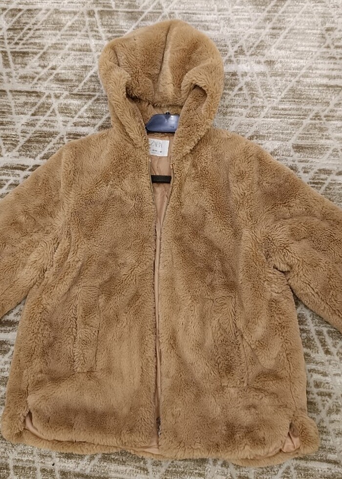 Zara peluş mont - Görsel 4
