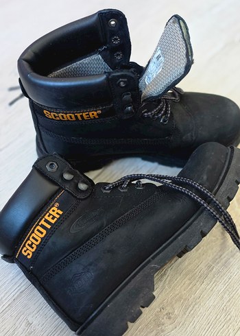 #scoodter Siyah Kadin Biker Botları - Görsel 3