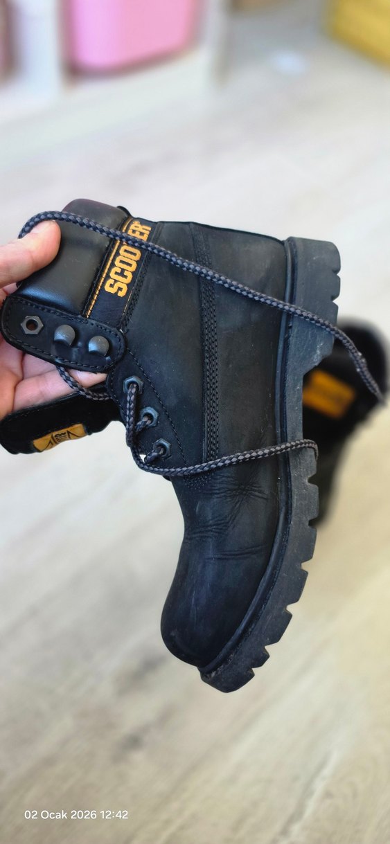 #scoodter Siyah Kadin Biker Botları - Görsel 4