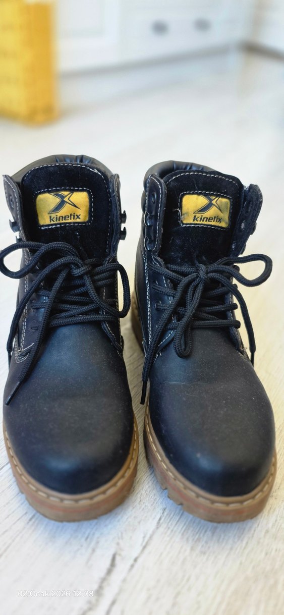 #kinetix Siyah Kadın Street Style Botlar - Görsel 3