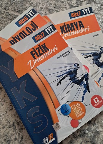 40x7 TYT Kimya, Fizik ve Biyoloji Denemeleri