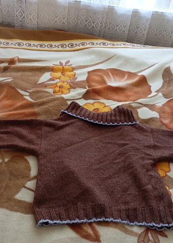 Kahverengi Triko Gömlek Yaka Kadın Hırka - Görsel 6