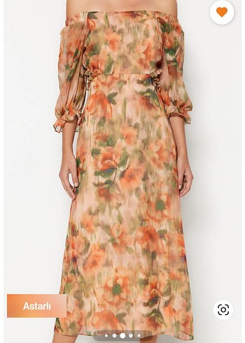 Bohem Tarz Pastel Renkli Uzun Elbise - Görsel 6