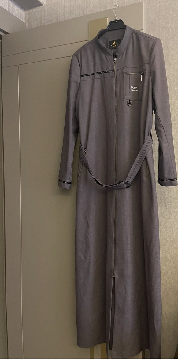 Kadın Gri Uzun Fermuarlı Kaban - Görsel 3