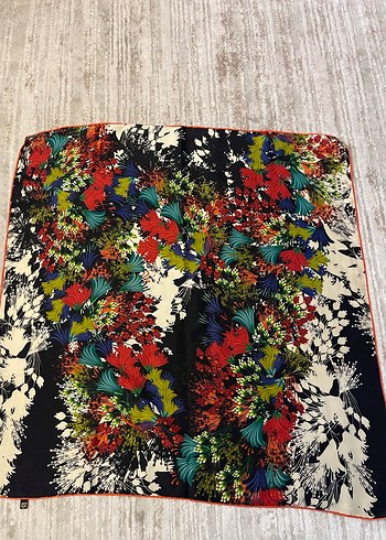 Kadın Çok Renkli Modern Desenli Şal - Görsel 6