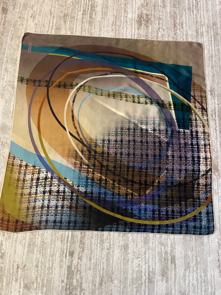 Kadın Çok Renkli Modern Desenli Şal - Görsel 3