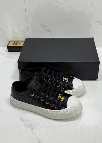 Chanel Minimal Beyaz Deri Sneaker
