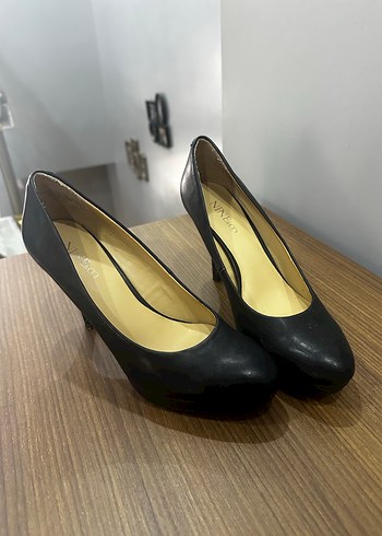 38 Beden Klasik Siyah Kadın Stiletto Topuklu Ayakkabı