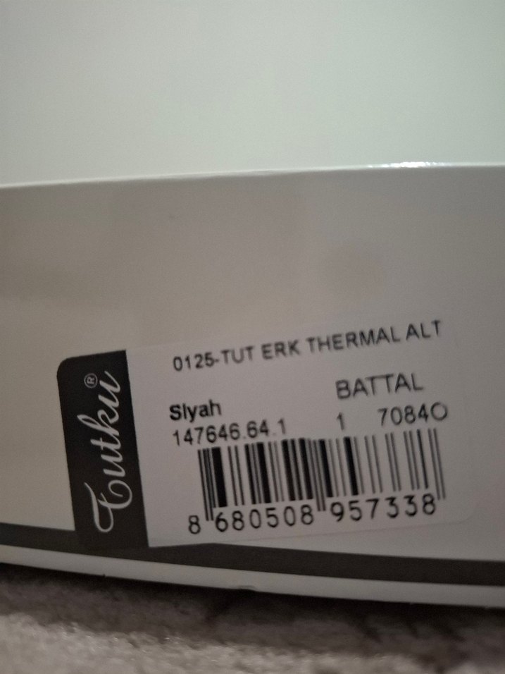 Siyah Termal Erkek Tayt (Battal) - Görsel 3