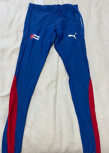 Mavi Slim Fit Spor Pantolon ve askılı atlet