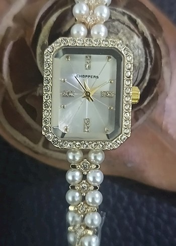 İnci Detaylı Full Taşlı Kadın Kol Saati - Görsel 3