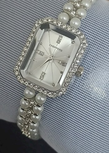 CHOPPERS Beyaz İnci Detaylı Kadın Saat - Görsel 2