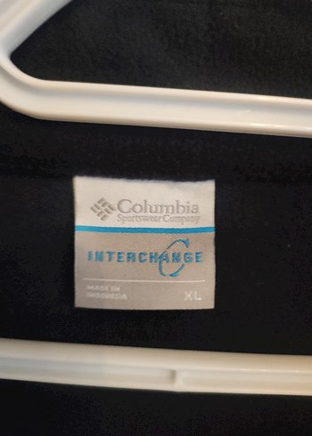 xl Beden siyah Renk Columbia Siyah Fermuarlı Erkek Polar