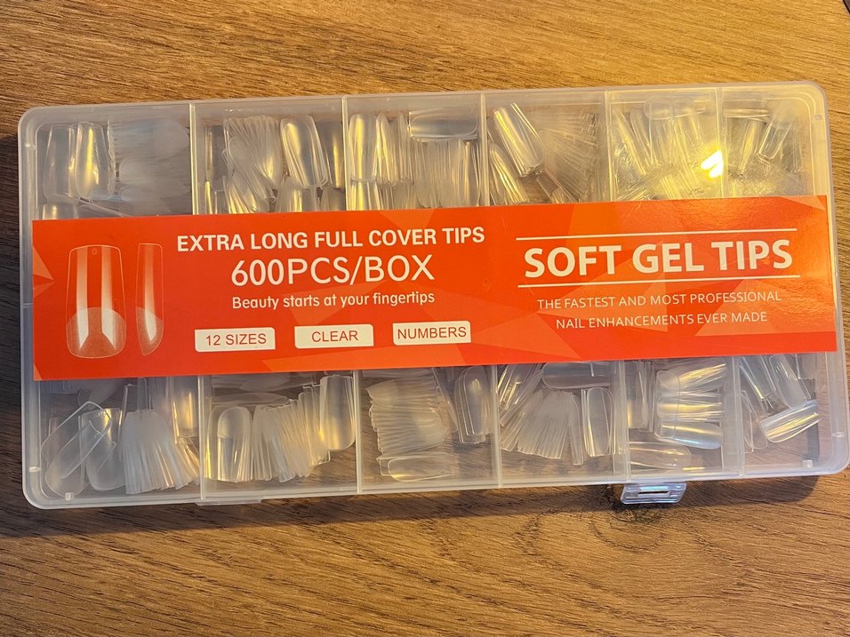 600 Parça Beyaz Kare Tırnak Dekorasyonu - Görsel 2