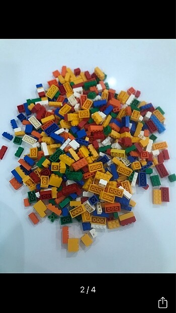 Karışık lego uyumlu parçalar