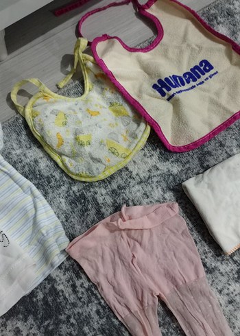 Nakışlı Pastel Beyaz Bebek Uyku Seti - Görsel 4