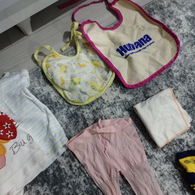 Nakışlı Pastel Beyaz Bebek Uyku Seti - Görsel 4