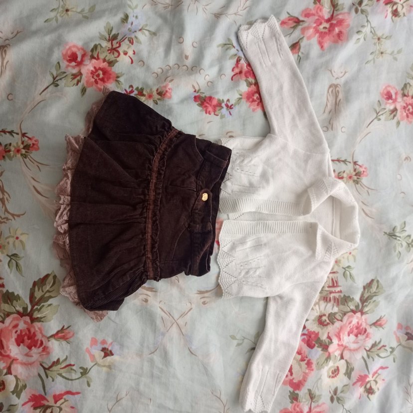 Kız Çocuk Uzun Kollu Dantel Detaylı Bolero takım - Görsel 5