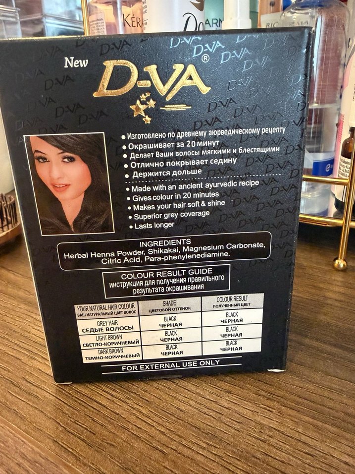 D-VA Siyah Kına Saç Boyası - Görsel 2