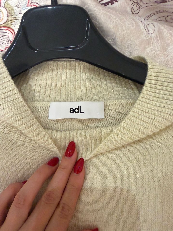 Adl Bej Kadın Örgü Salaş Kazak - Görsel 2