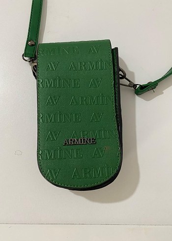 Armine Yeşil Deri Kadın Çapraz Çanta - Görsel 3