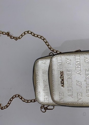 Armine 3 Bölmeli Zincir Detaylı Kadın Çanta - Görsel 4