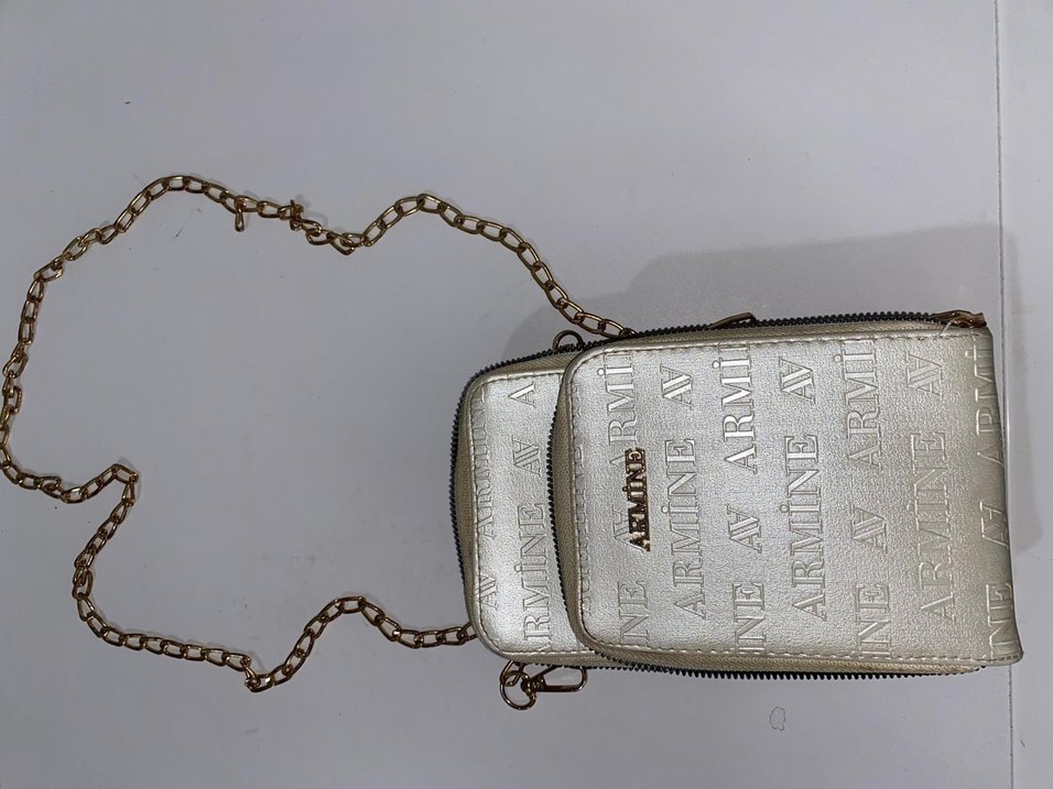 Armine 3 Bölmeli Zincir Detaylı Kadın Çanta - Görsel 4