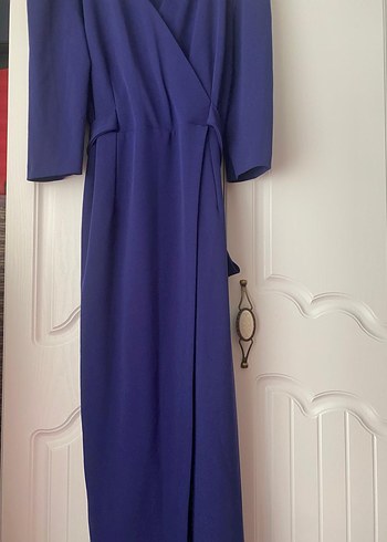 Lacivert Uzun Kadın Elbise - Görsel 2