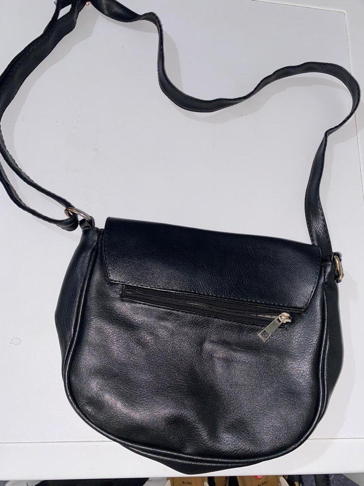 Siyah Deri Kadın Çanta - Görsel 2