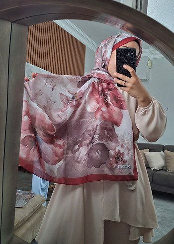 pamuklu ipeksi dokulu Pudra Pembe, bordo Şal