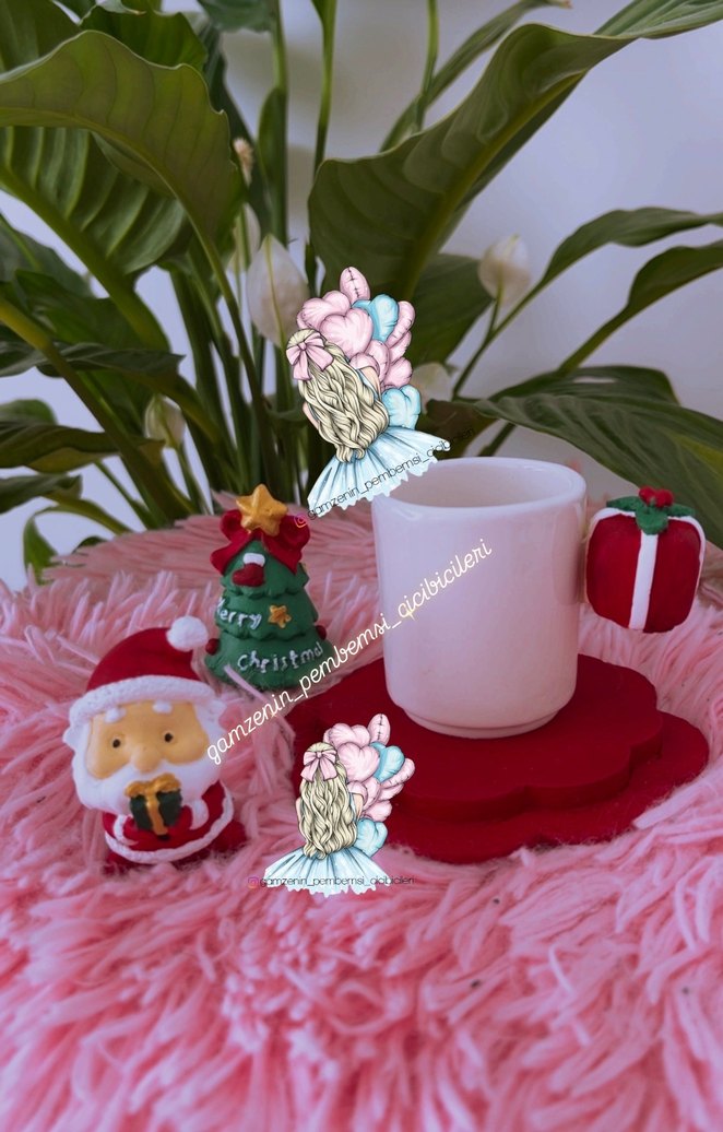 Yeni yıl temalı kahve fincanı - Görsel 2