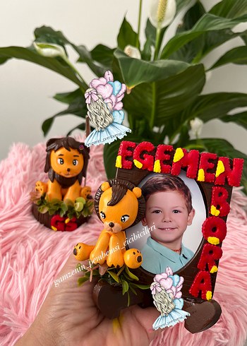 Aslan figürlü ikili set - Görsel 2