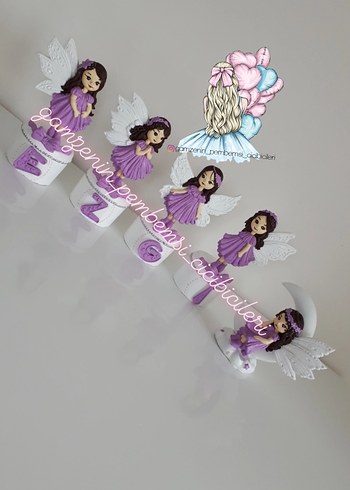 Kapı süsü & Küp İsimlik 
Ay figürlü kız hediye  - Görsel 3