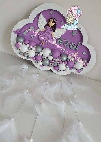 Kapı süsü & Küp İsimlik 
Ay figürlü kız hediye  - Görsel 2