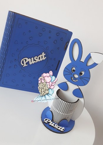 Kitap kumbara & Tavşan Kalemlik