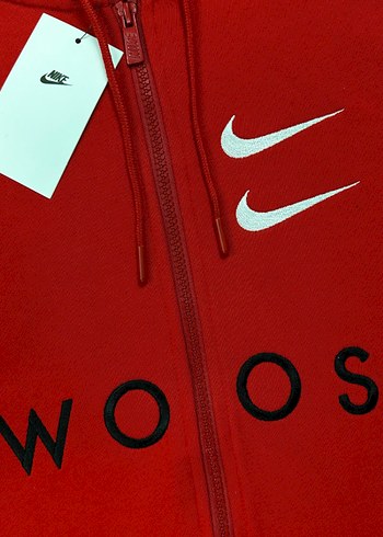 xl Beden Nike Erkek Kırmızı Fermuarlı Sweatshirt