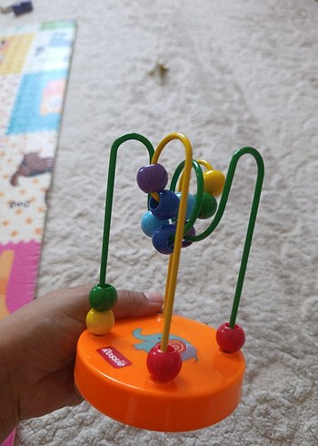 Renkli Ahşap Boncuk Labirenti Eğitici Oyuncak