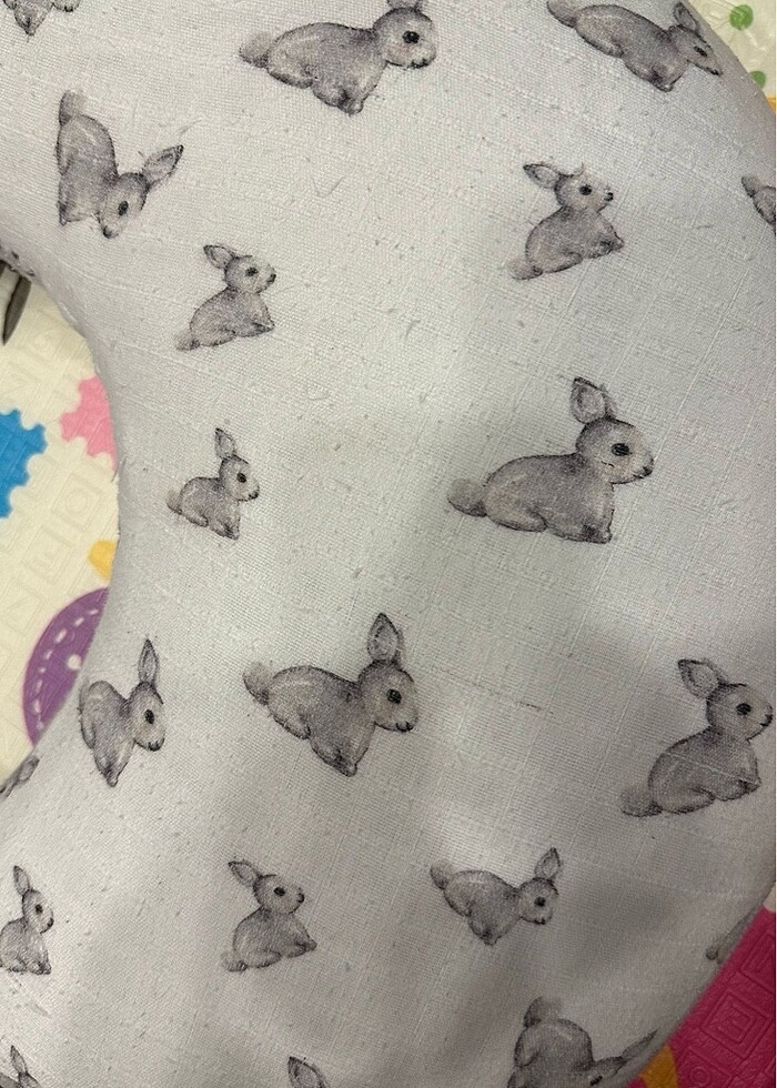 Deux Lapins emzirme yastığı + kafa yastığı +yan yatma yastığı - Görsel 3