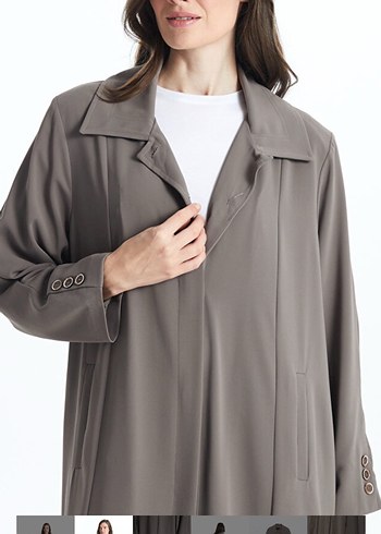 LCW Grace Uzun Kollu Kadın Pardösü - Görsel 3