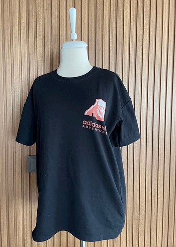 Adidas Siyah Baskılı Kısa Kollu Tişört - Görsel 3