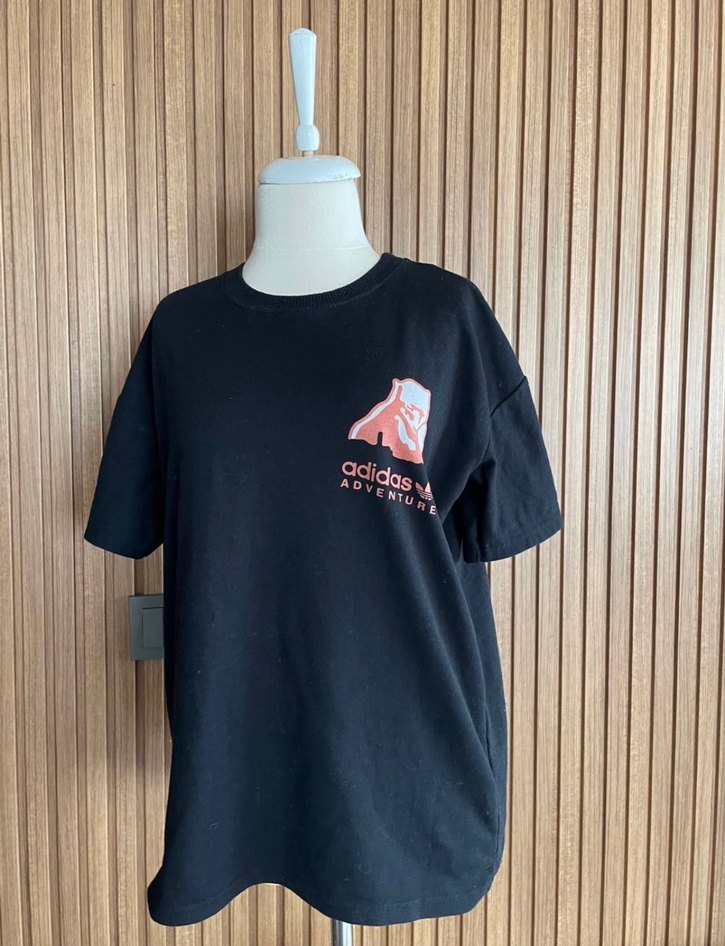 Adidas Siyah Baskılı Kısa Kollu Tişört - Görsel 3